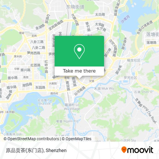 原品贡茶(东门店) map