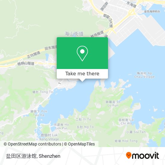 盐田区游泳馆 map