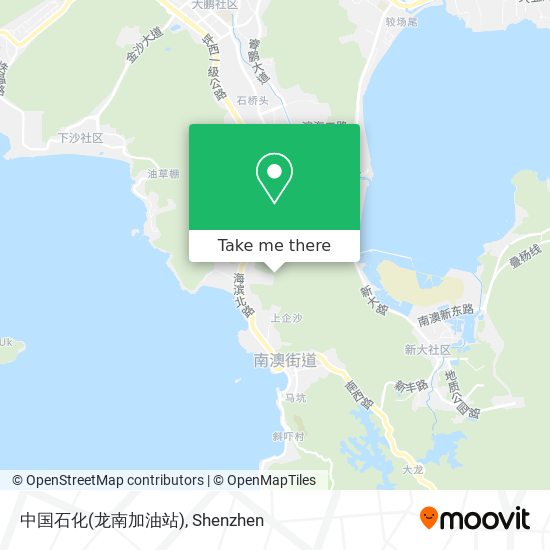 中国石化(龙南加油站) map