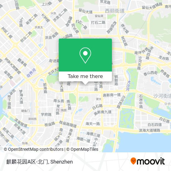 麒麟花园A区-北门 map