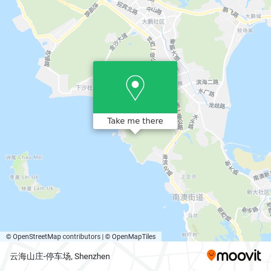 云海山庄-停车场 map