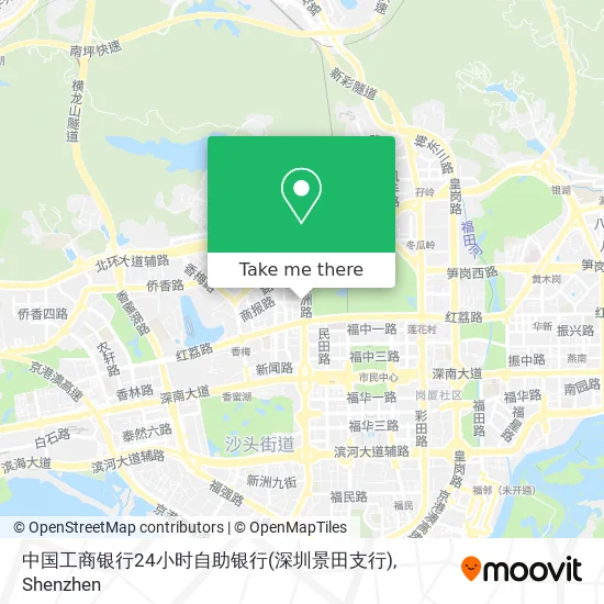 中国工商银行24小时自助银行(深圳景田支行) map