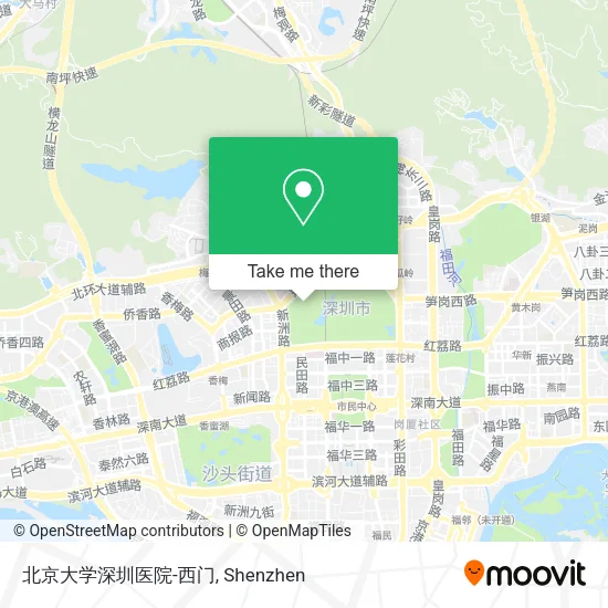 北京大学深圳医院-西门 map