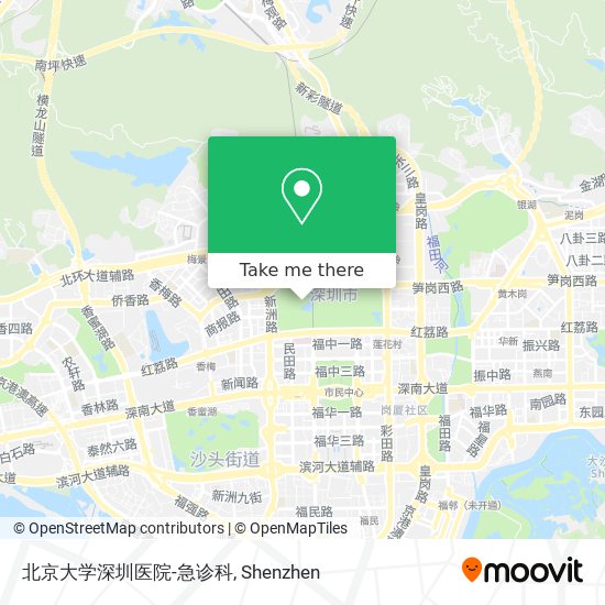 北京大学深圳医院-急诊科 map