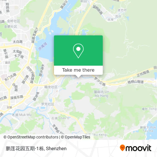 鹏莲花园五期-1栋 map