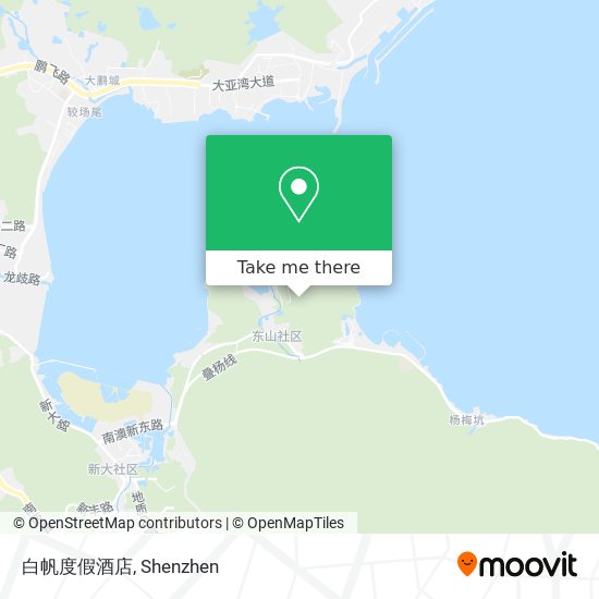 白帆度假酒店 map
