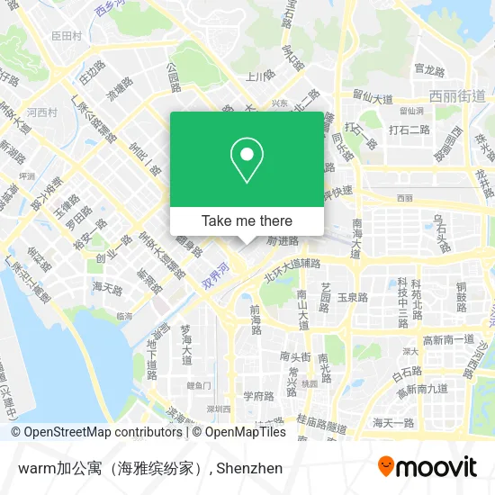 warm加公寓（海雅缤纷家） map