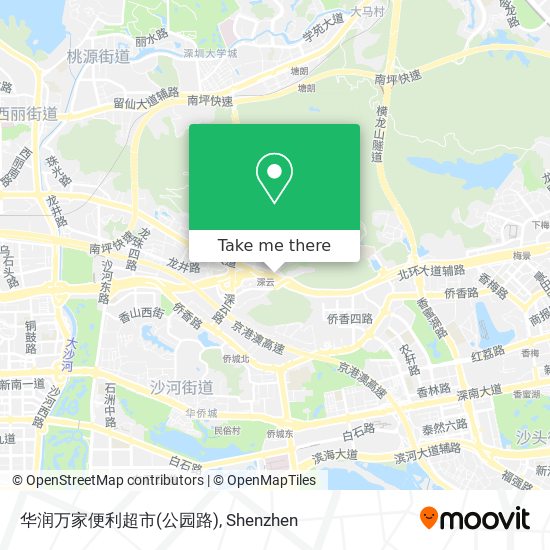 华润万家便利超市(公园路) map