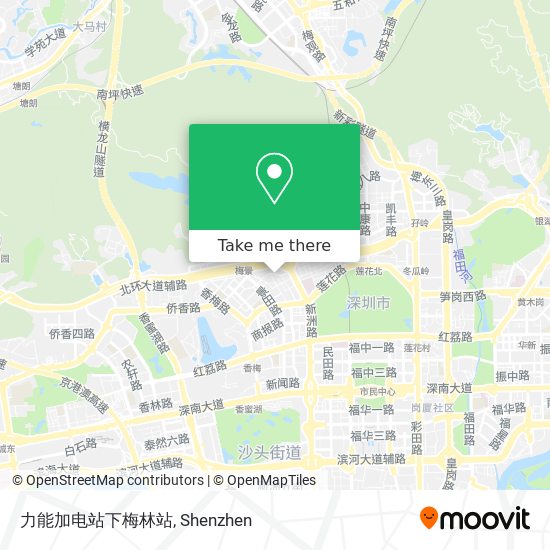 力能加电站下梅林站 map