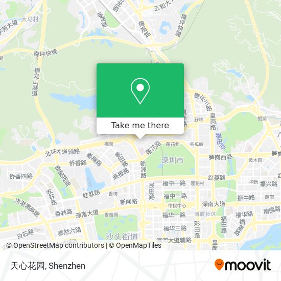 天心花园 map