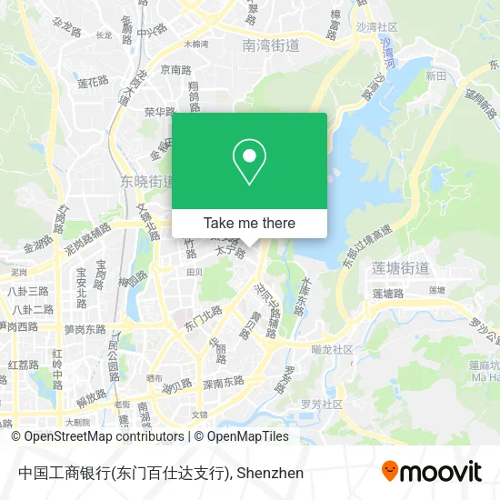 中国工商银行(东门百仕达支行) map