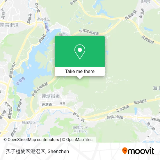 孢子植物区潮湿区 map