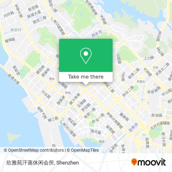 欣雅苑汗蒸休闲会所 map