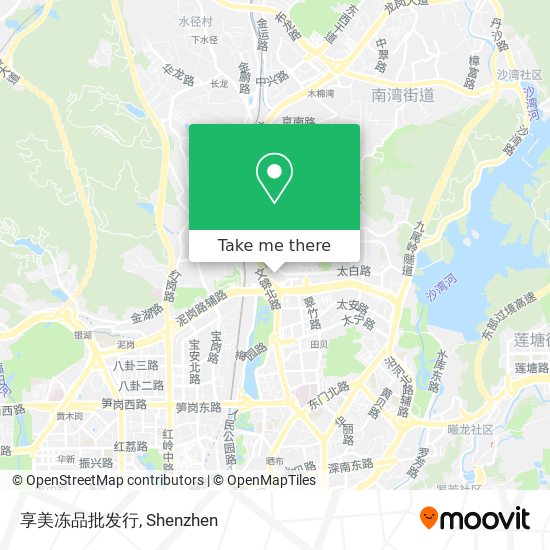 享美冻品批发行 map