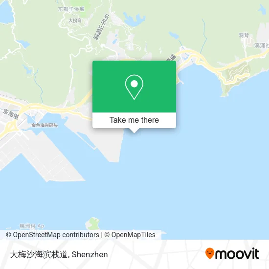 大梅沙海滨栈道 map