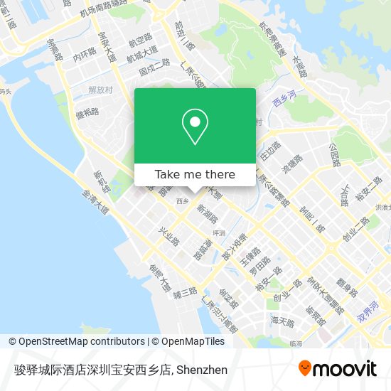 骏驿城际酒店深圳宝安西乡店 map