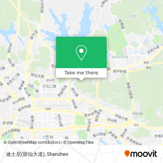 迪士尼(留仙大道) map