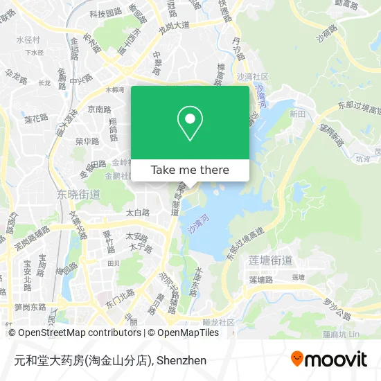 元和堂大药房(淘金山分店) map