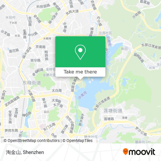 淘金山 map
