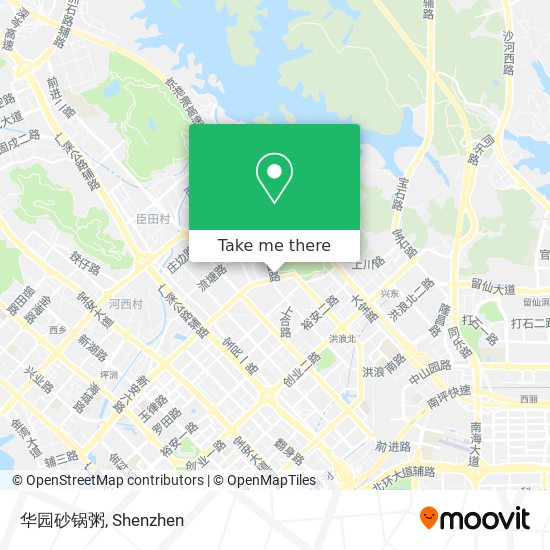华园砂锅粥 map