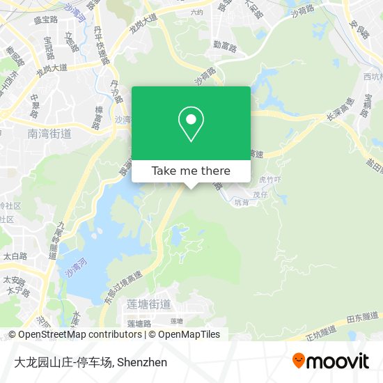 大龙园山庄-停车场 map