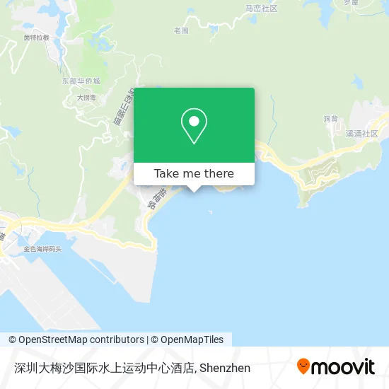深圳大梅沙国际水上运动中心酒店 map