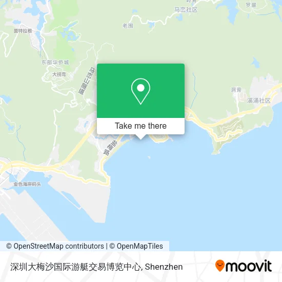 深圳大梅沙国际游艇交易博览中心 map