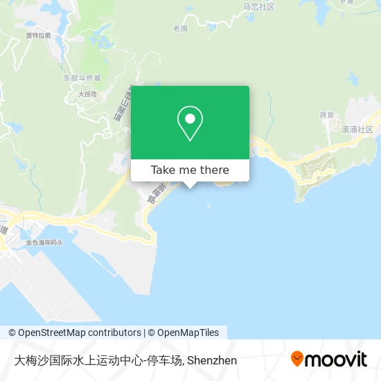 大梅沙国际水上运动中心-停车场 map