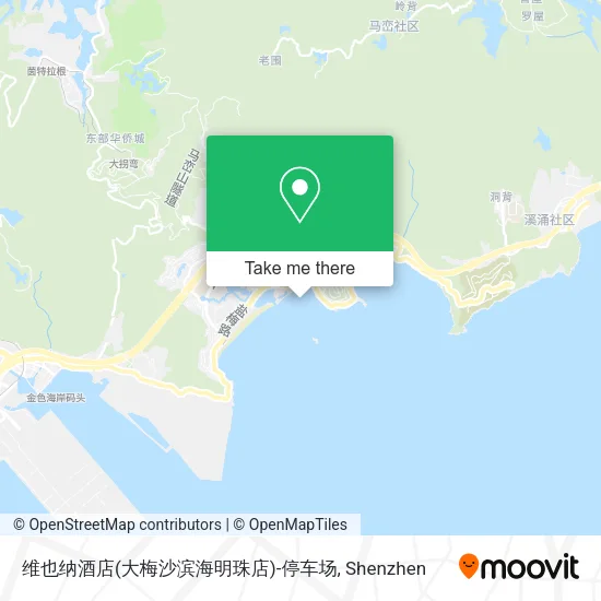 维也纳酒店(大梅沙滨海明珠店)-停车场 map