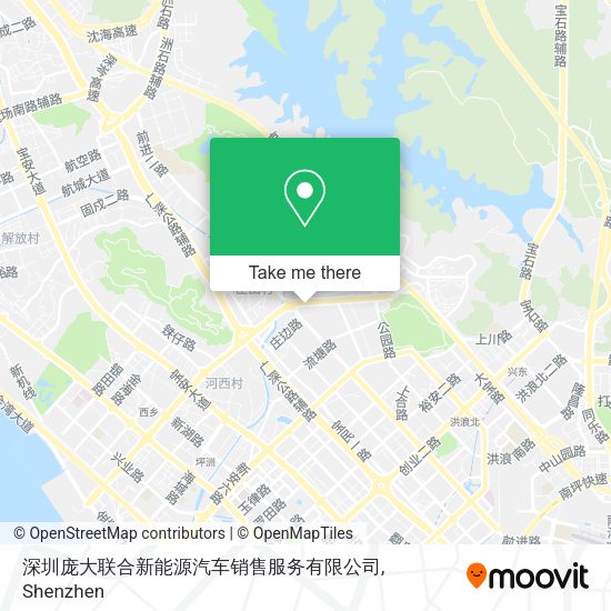 深圳庞大联合新能源汽车销售服务有限公司 map