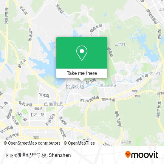 西丽湖世纪星学校 map