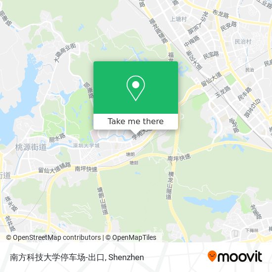 南方科技大学停车场-出口 map