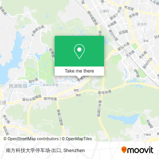 南方科技大学停车场-出口 map