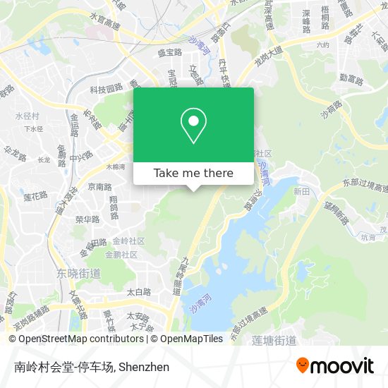 南岭村会堂-停车场 map