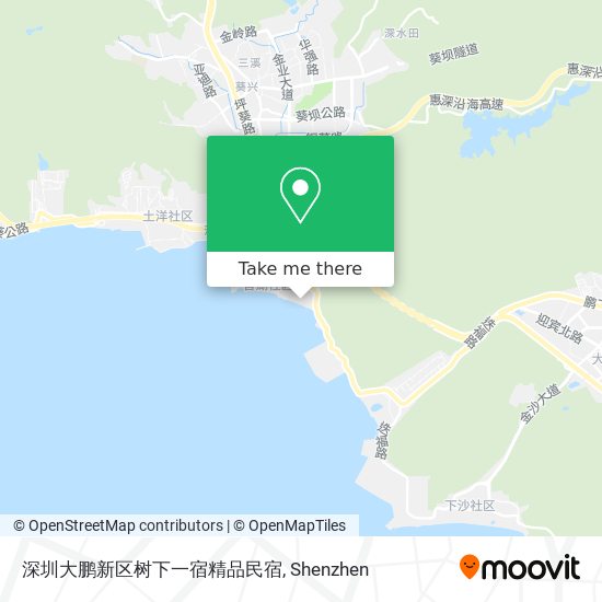 深圳大鹏新区树下一宿精品民宿 map