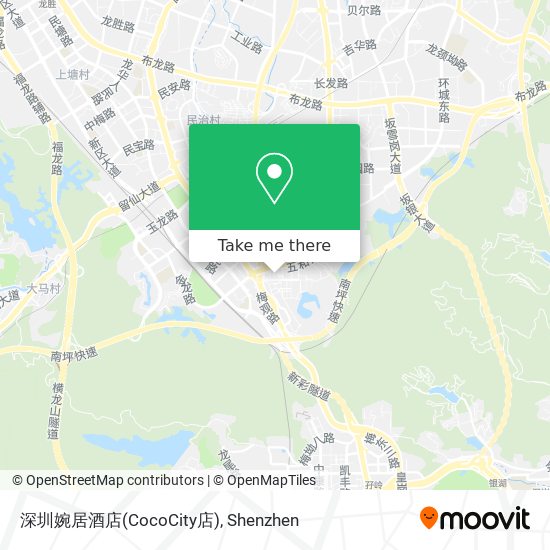 深圳婉居酒店(CocoCity店) map