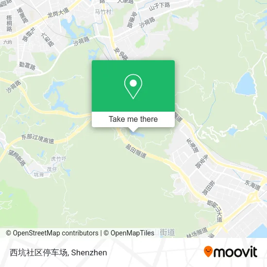 西坑社区停车场 map