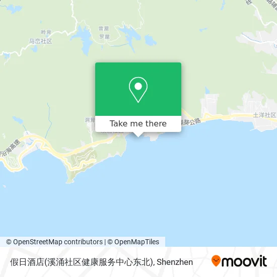 假日酒店(溪涌社区健康服务中心东北) map
