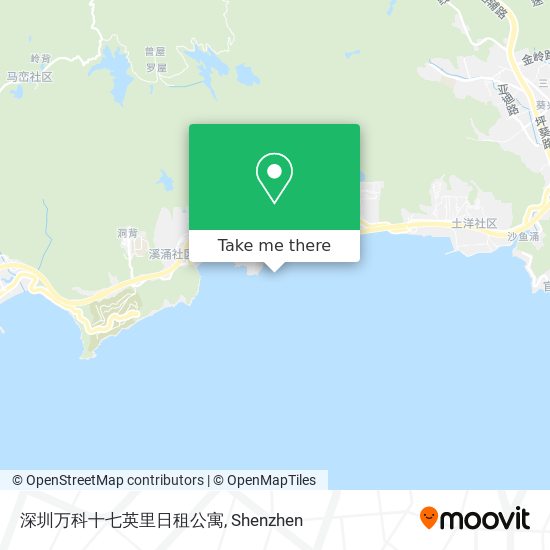 深圳万科十七英里日租公寓 map