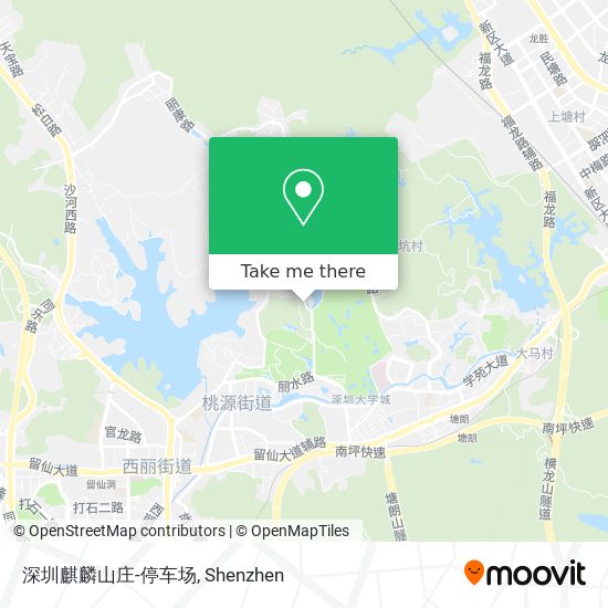 深圳麒麟山庄-停车场 map
