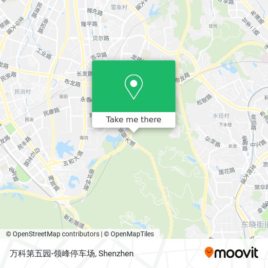 万科第五园-领峰停车场 map