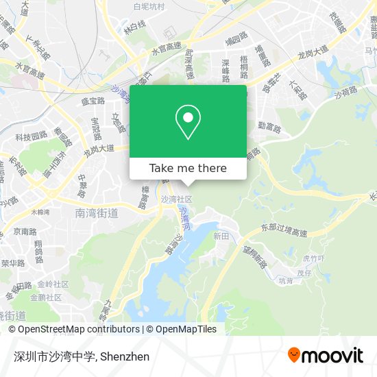 深圳市沙湾中学 map