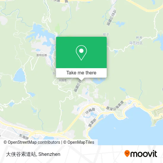 大侠谷索道站 map