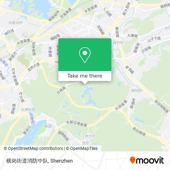 横岗街道消防中队 map
