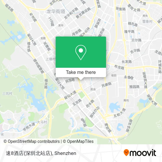 速8酒店(深圳北站店) map