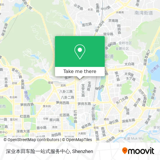 深业本田车险一站式服务中心 map