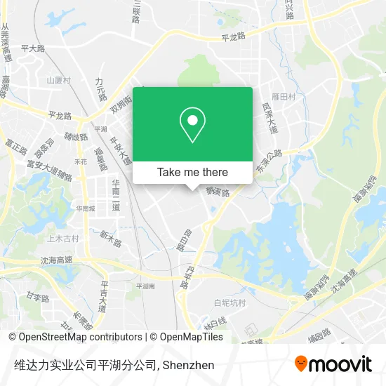 维达力实业公司平湖分公司 map