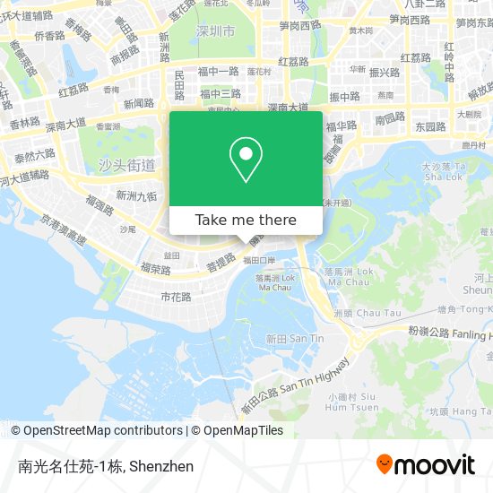 南光名仕苑-1栋 map