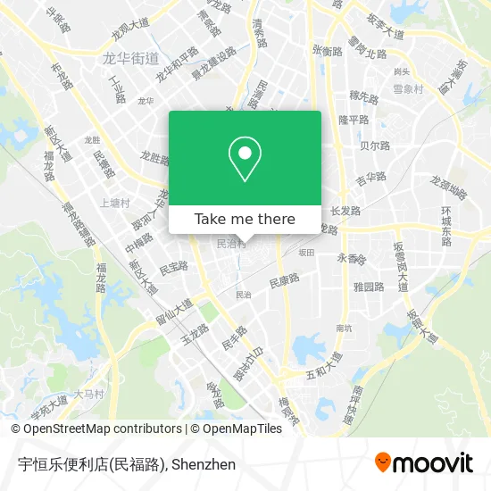 宇恒乐便利店(民福路) map