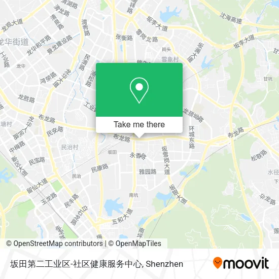坂田第二工业区-社区健康服务中心 map